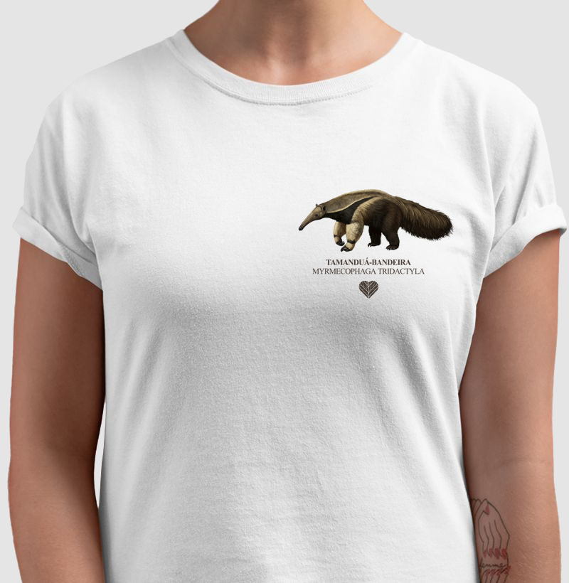 CAMISETA TAMANDUÁ (ESTAMPA PEQUENA)