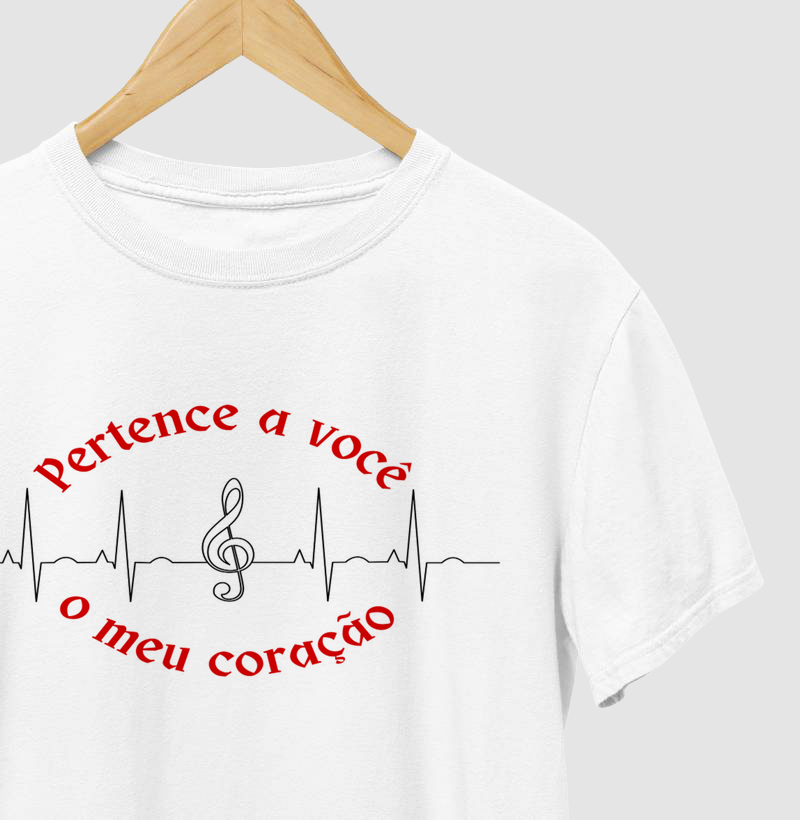 Camisa Nota Musical Coração
