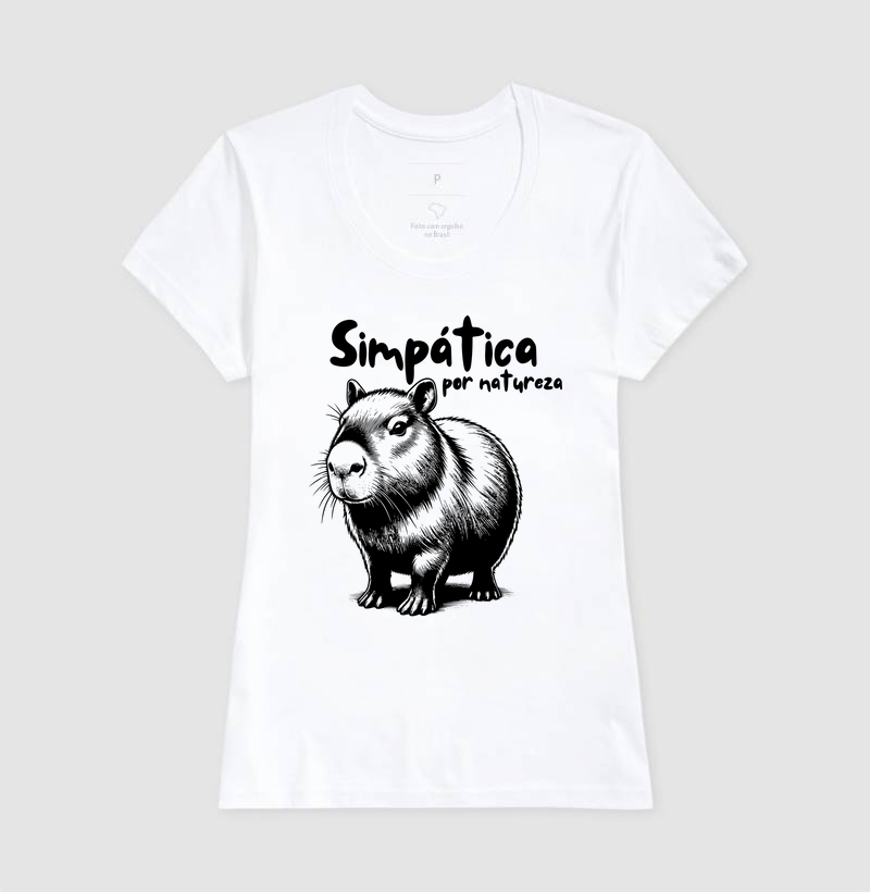 Camiseta Capivara Simpatica