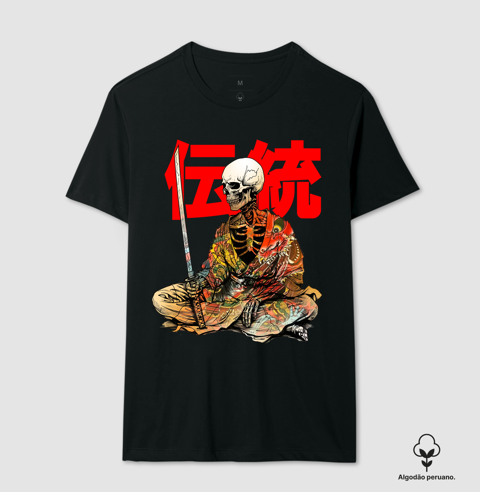 Camiseta Tradição samurai ALGODÃO PERUANO