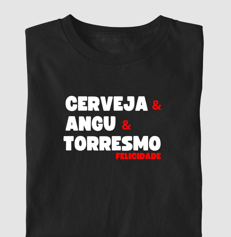 CERVEJA, ANGU E TORRESMO. FELICIDADE