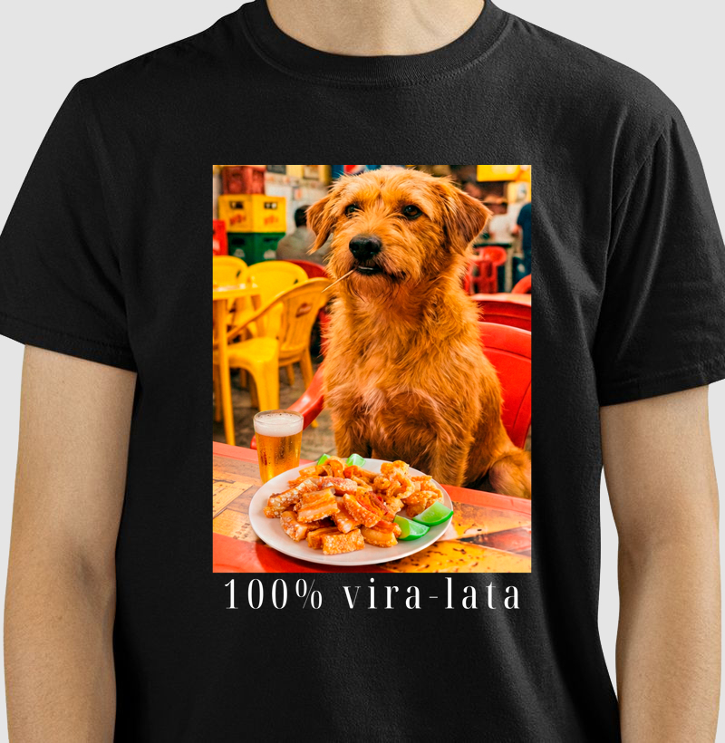 Camiseta 100% Vira‑Lata