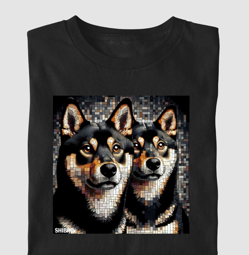 Shiba ladrilhado black