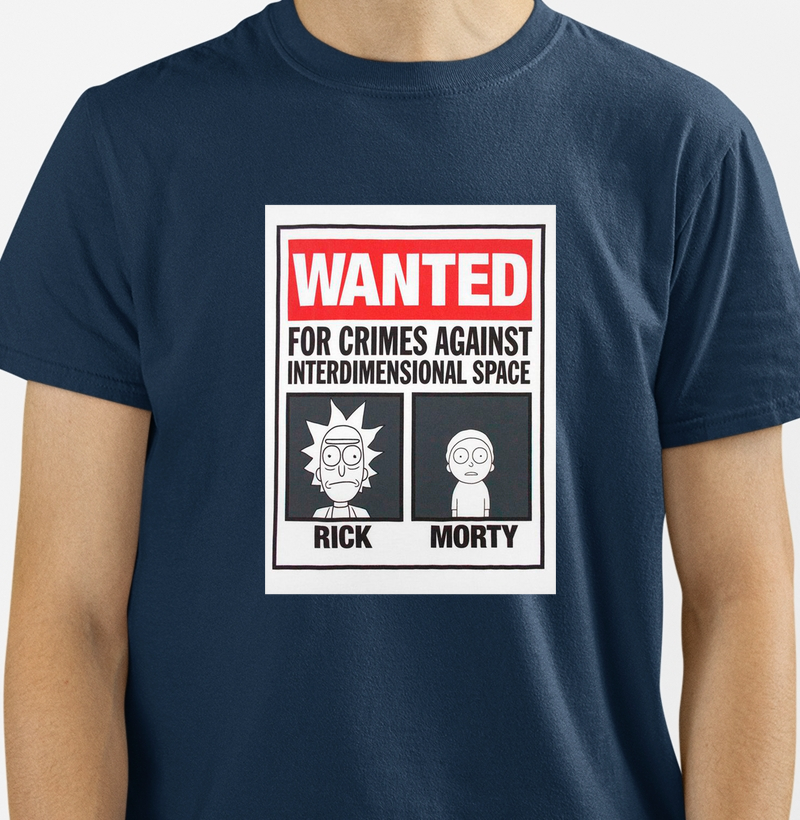 Camisa Rick & Morty - wanted