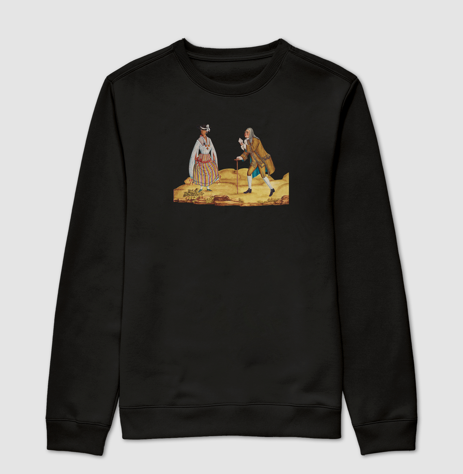 Moletom Carta de Amor: Encontro no Brasil Colonial