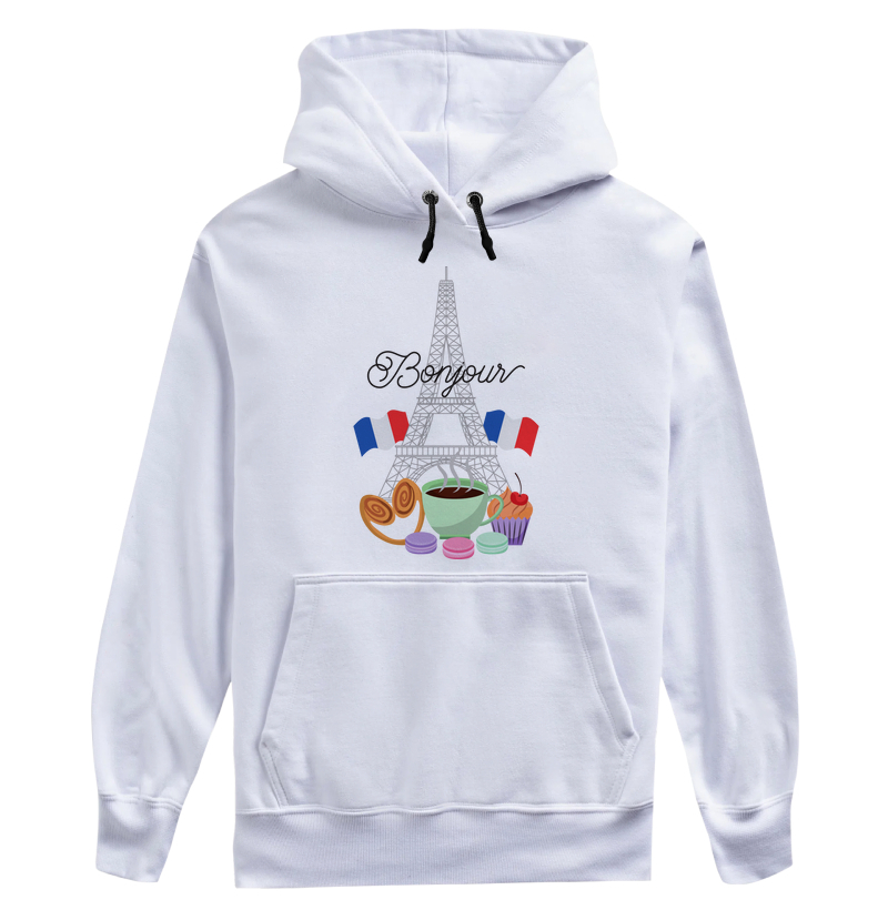 Camiseta Viagem - Torre Eiffel Bonjour