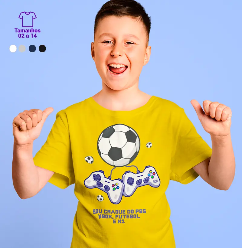 Camiseta Craque no Video Game