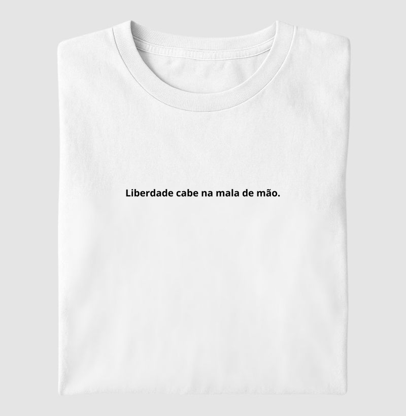 Liberdade cabe na mala de mão