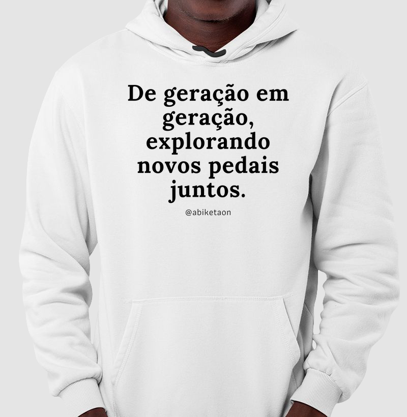 De geração em geração, explorando novos pedais juntos.