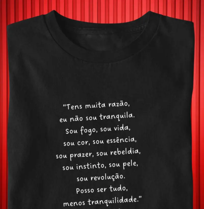 Tudo menos tranquilidade