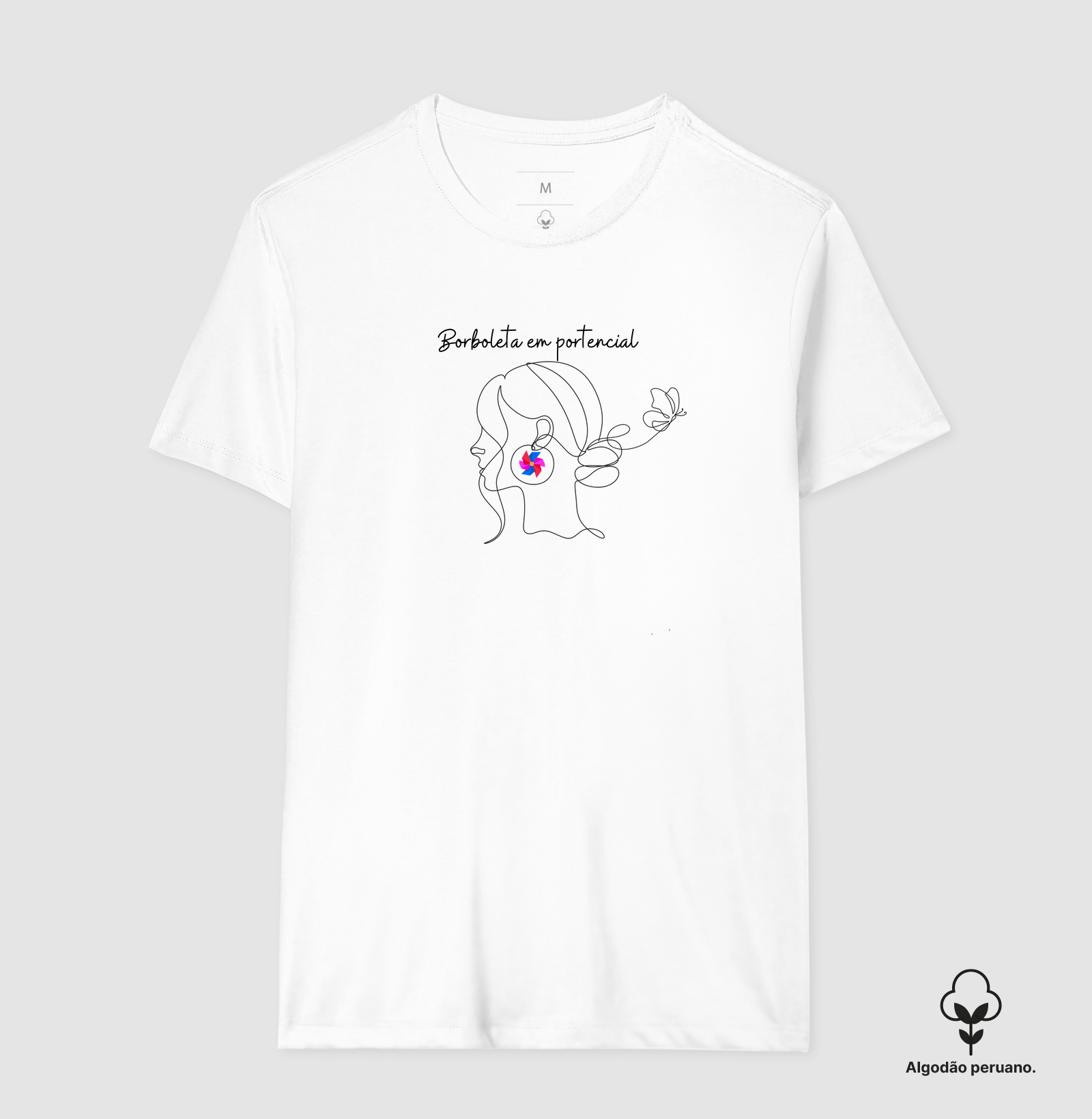 Camiseta efeito borboleta