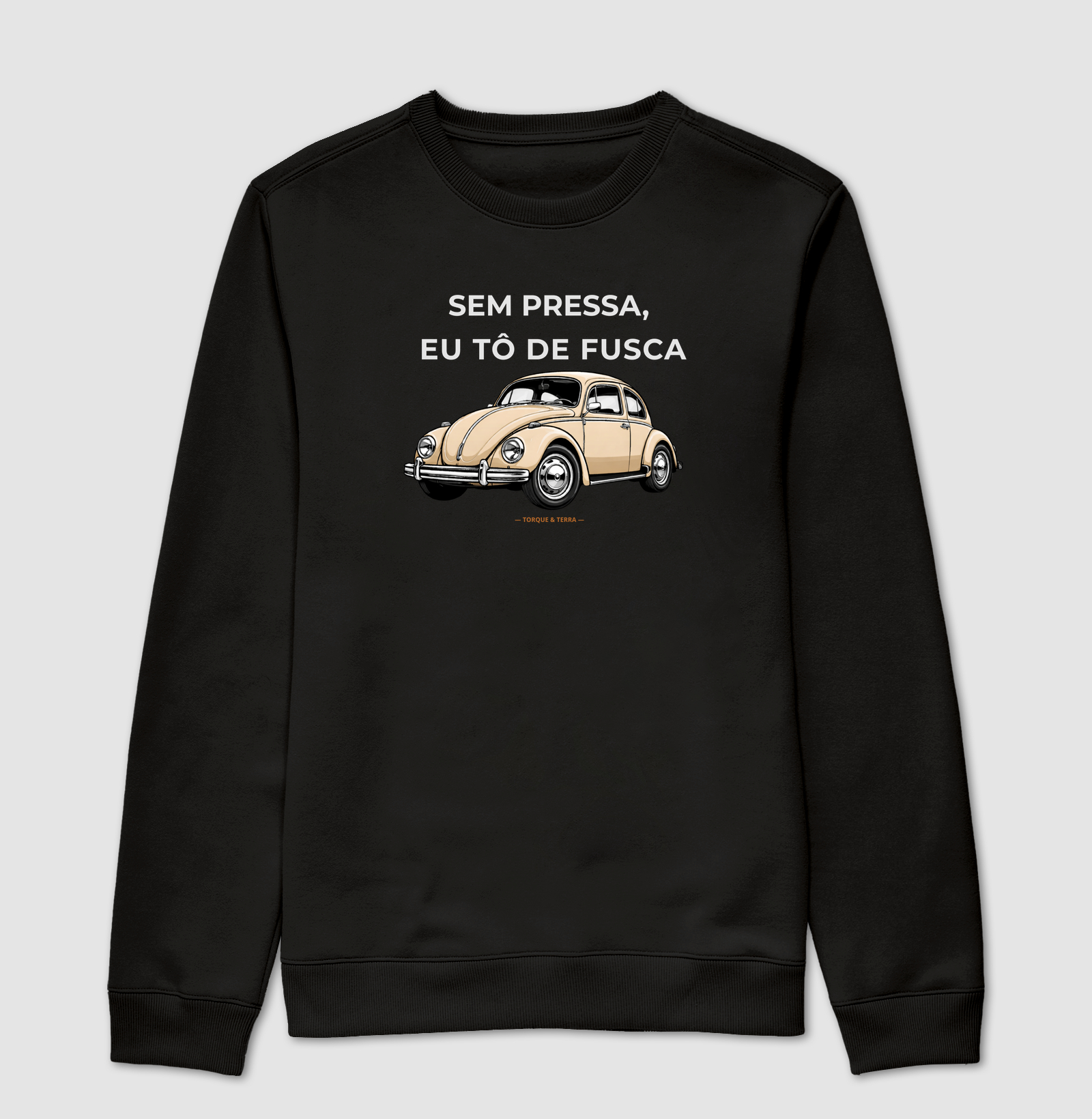 Sem pressa, eu tô de fusca - Bege