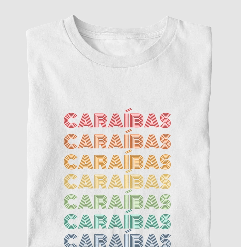 Caraíbas Letreiro Retrô