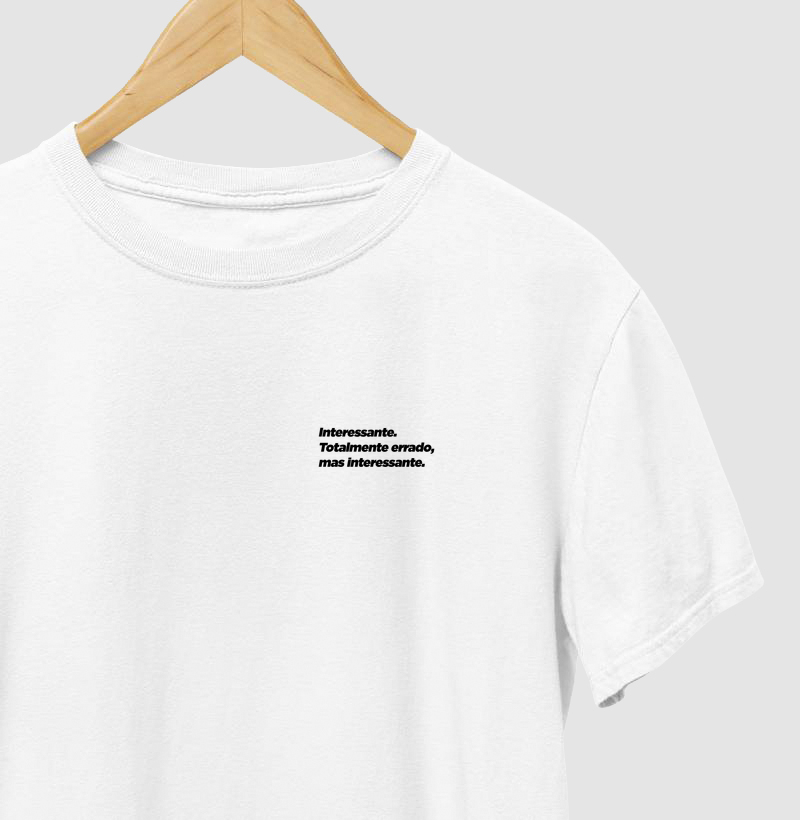 Frase - interessante - texto preto