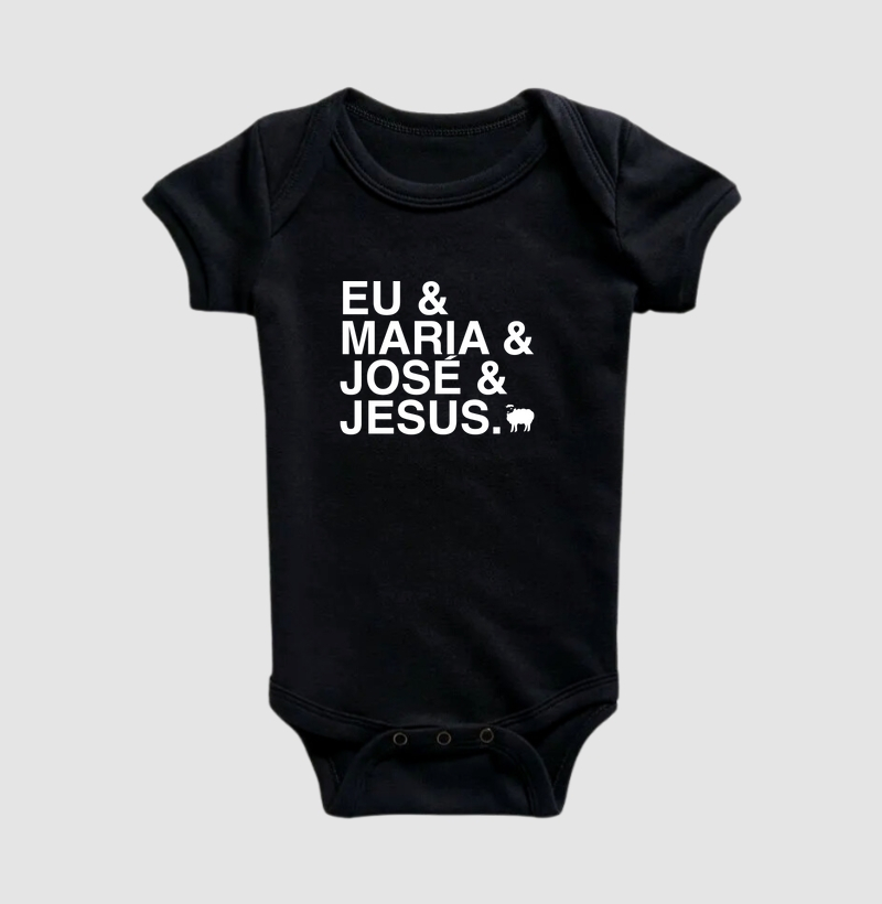 Body Infantil - Eu & Maria & José & Jesus