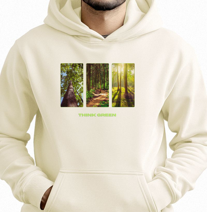 HONESTEE THINK GREEN HOODIE