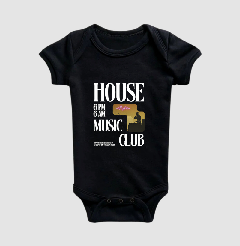 House Music Sunset / Sunrise (body bebê)