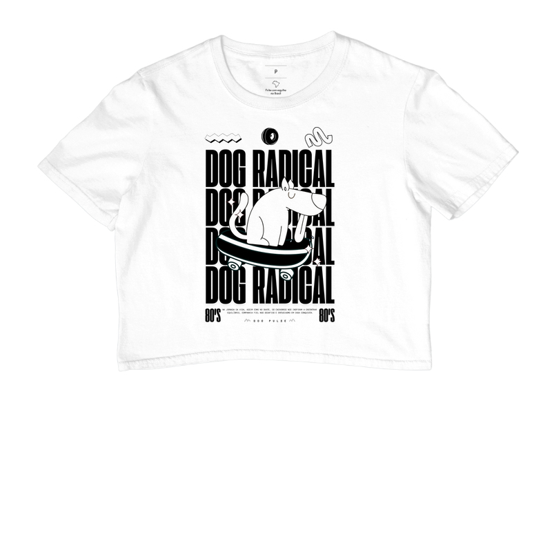Cropped Dog Pulse Radical White - Dog On Fire