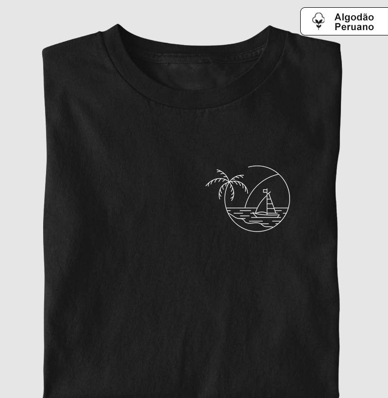 Camiseta mar e calmaria | Algodão Peruano