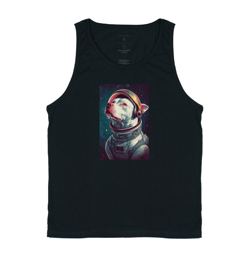 Pit Bull Branco Astronauta