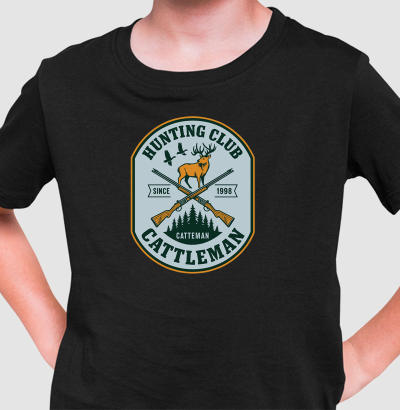 Camiseta Infantil Hunting club