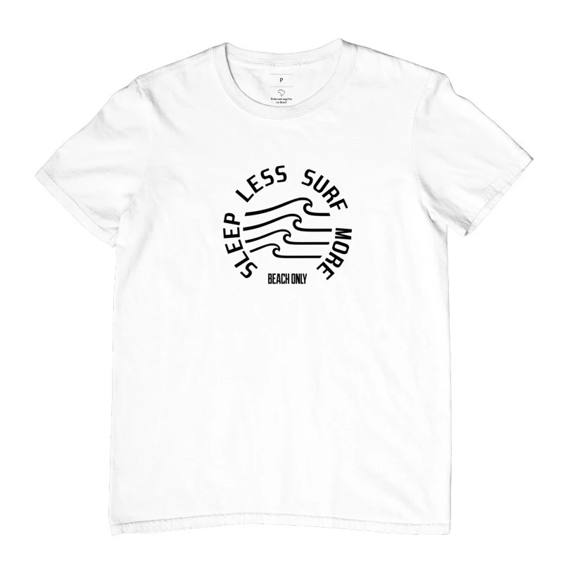 Camiseta Surf More - Branca