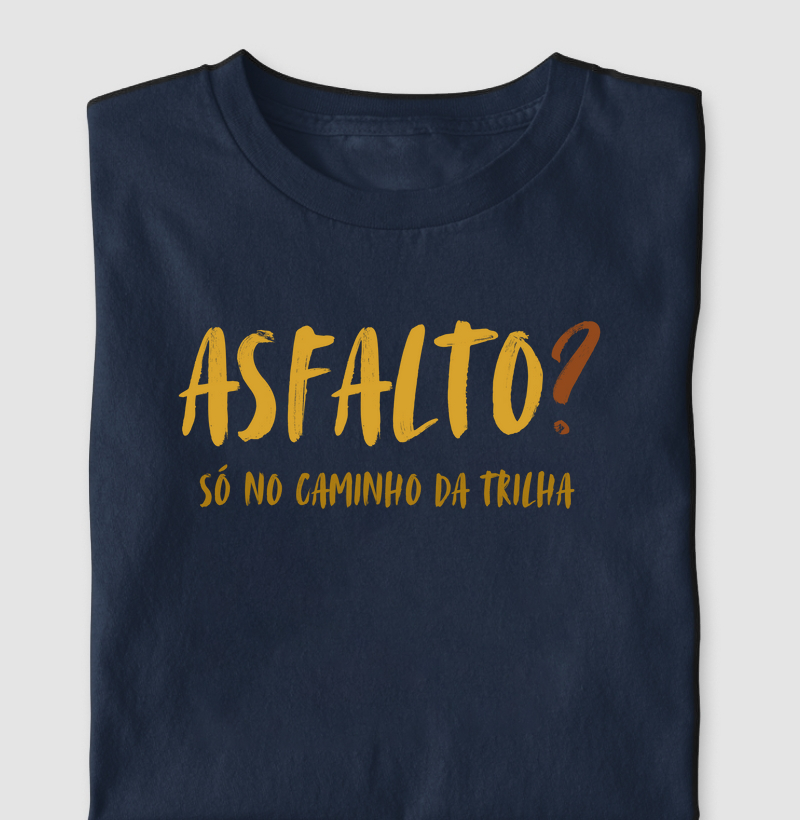 Asfalto só no caminho da trilha