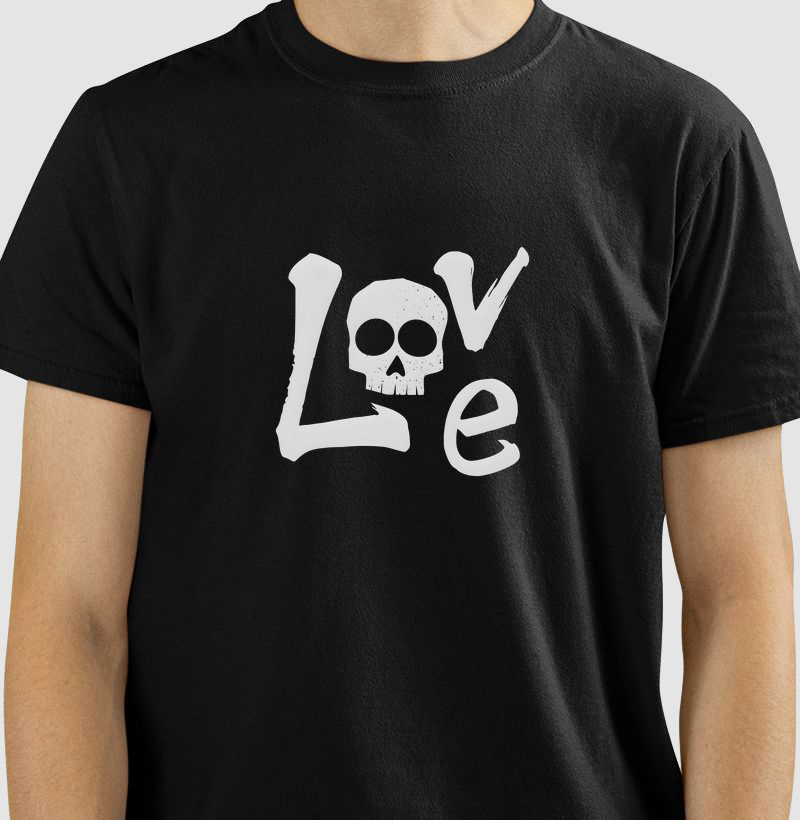 Camiseta Love Skull