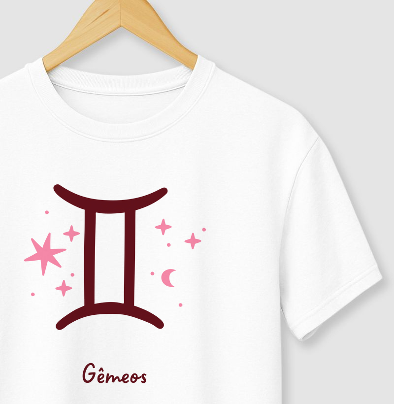 Camiseta Zodíaco signo de Gêmeos | MILAH