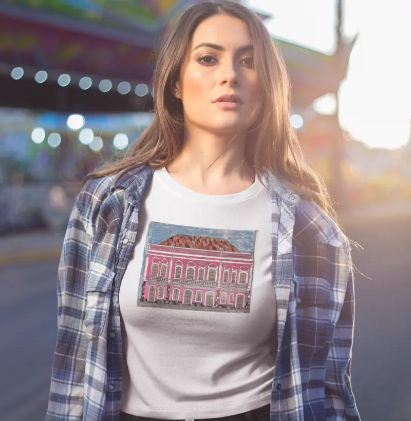 Camiseta Adulto Solar Marquesa de Santos by Dudu Memoriza