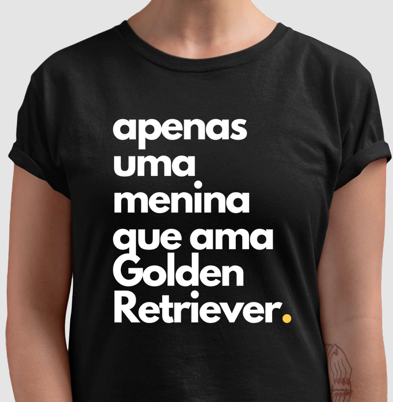 Apenas uma menina que ama golden retriever