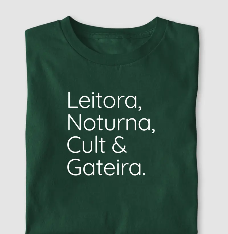 Leitora, noturna, cult e gateira
