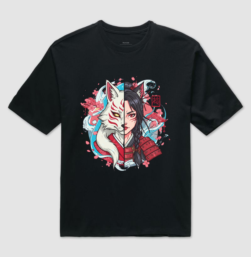 Raposa Kitsune e Samurai Girl