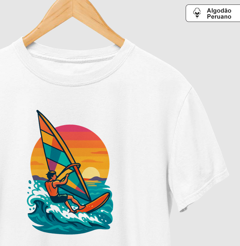 Camiseta Peruana Windsurf Golden Sunset — Praia & Orla | Posto80