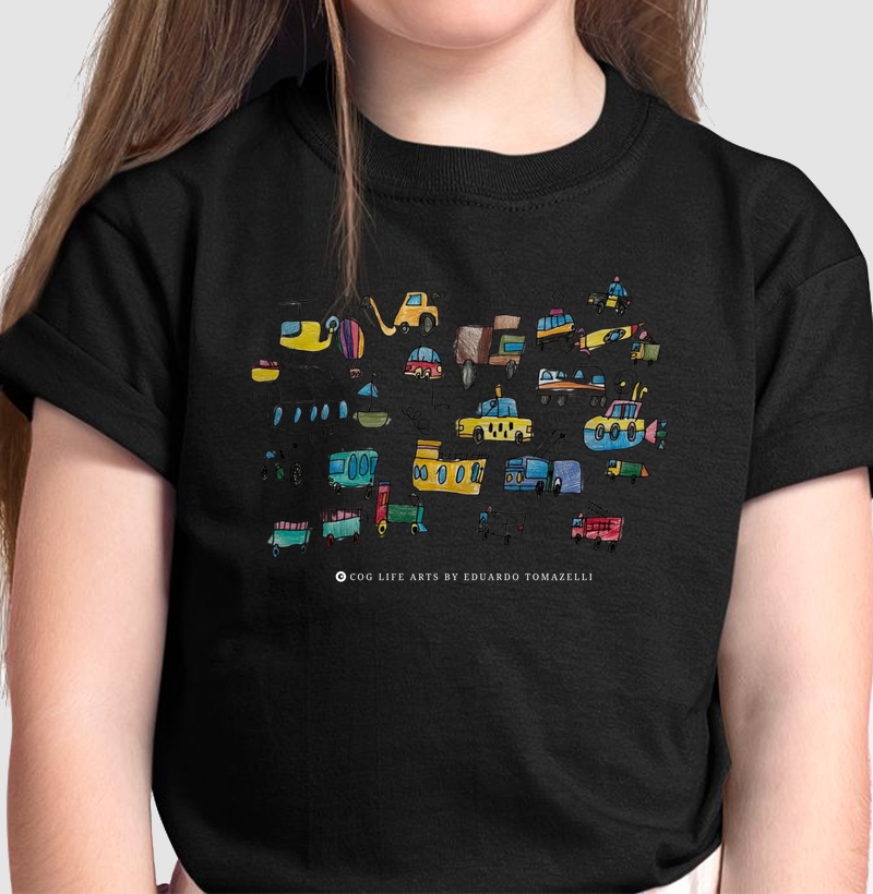 Camiseta Infantil Transportes by Eduardo Tomazelli