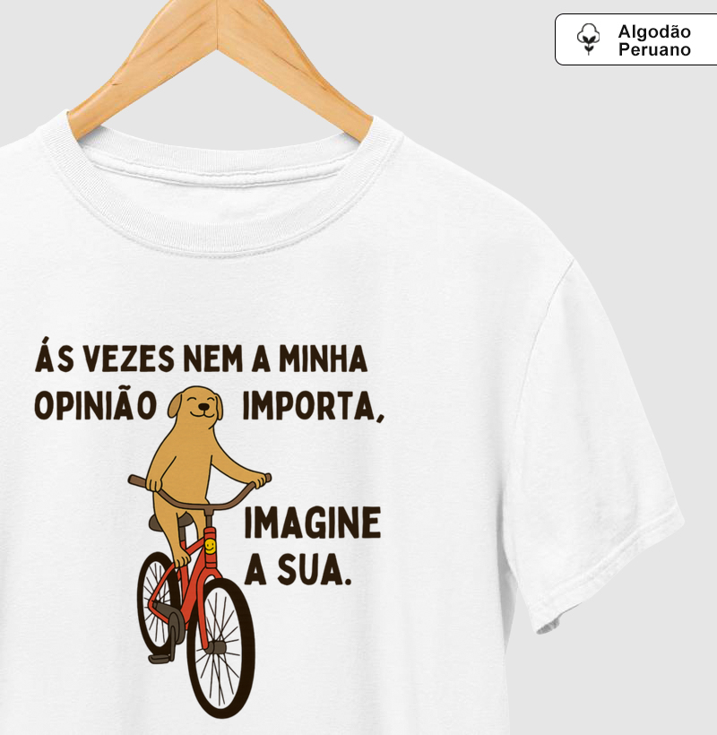 Camiseta Algodão Peruano - Imagina a sua