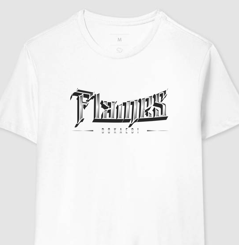 Camiseta Flames - Branca