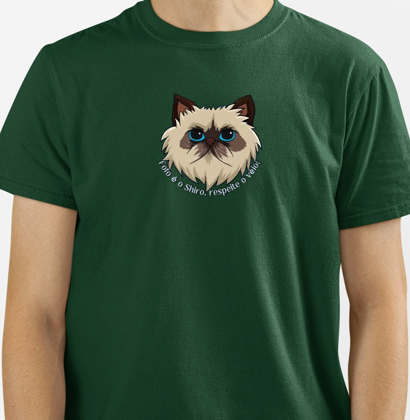 Camiseta Básica Fofo é o Shiro! Cryptosensu