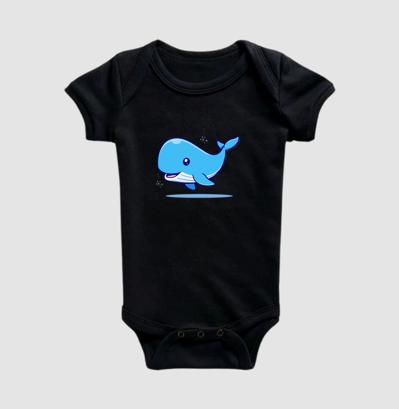 Body Infantil - Baleia