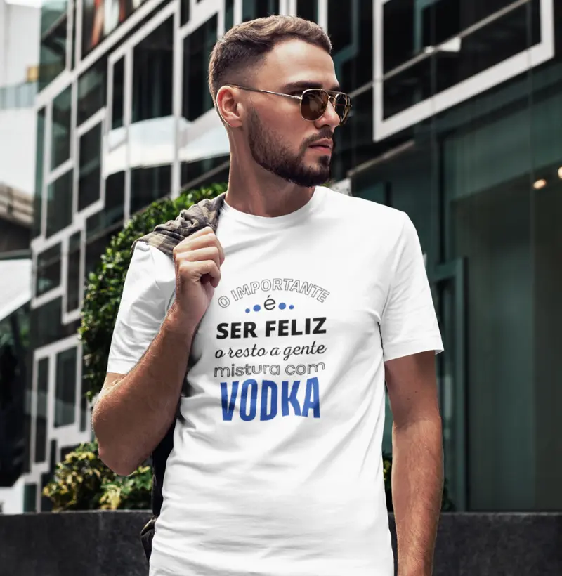 Camiseta ZP Estampada Vodka Unissex