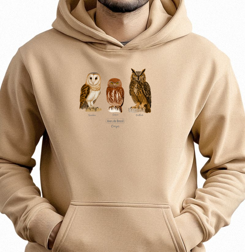 Aves do Brasil - Coletivo Corujas - Moletom Hoodie