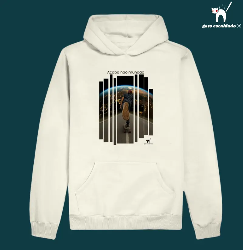 Hoddie Moletom Gato Escaldado - Acaba não Mundão