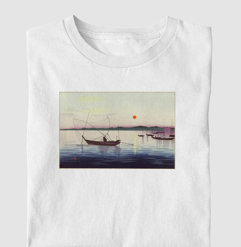 Boats and Setting Sun