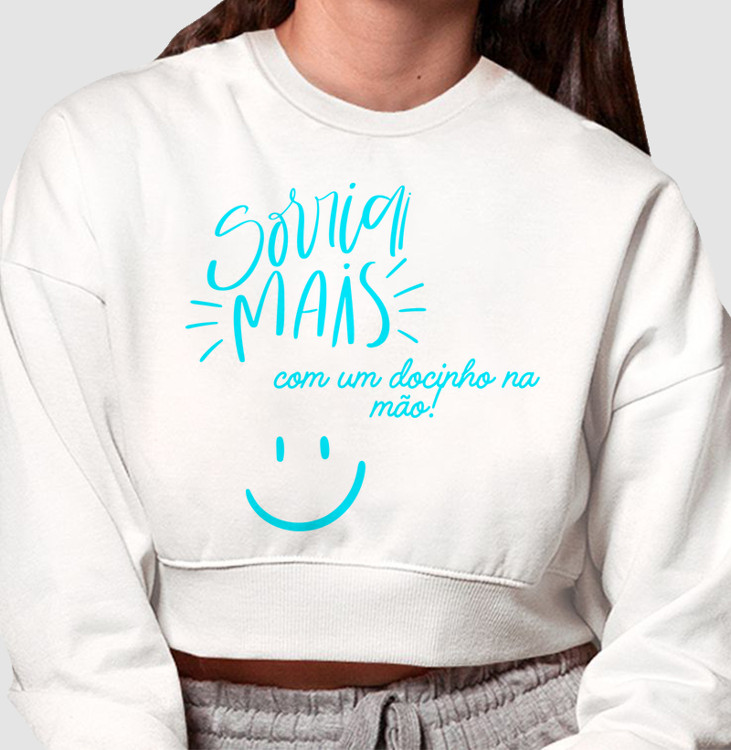 Cropped sorria mais