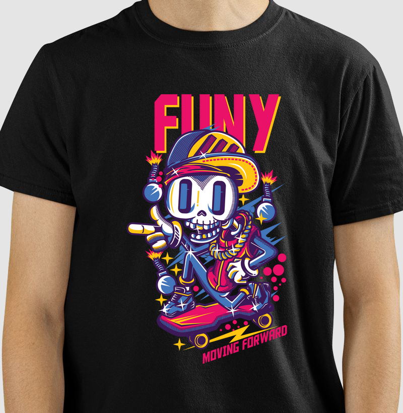 Camiseta Funy Caveira