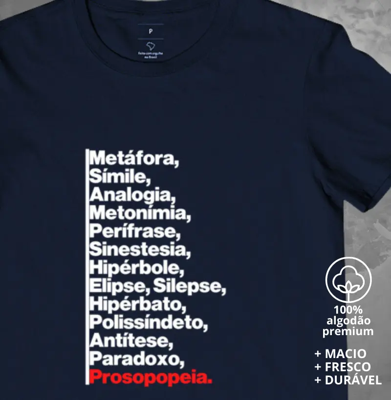 Camiseta Figuras de Linguagem