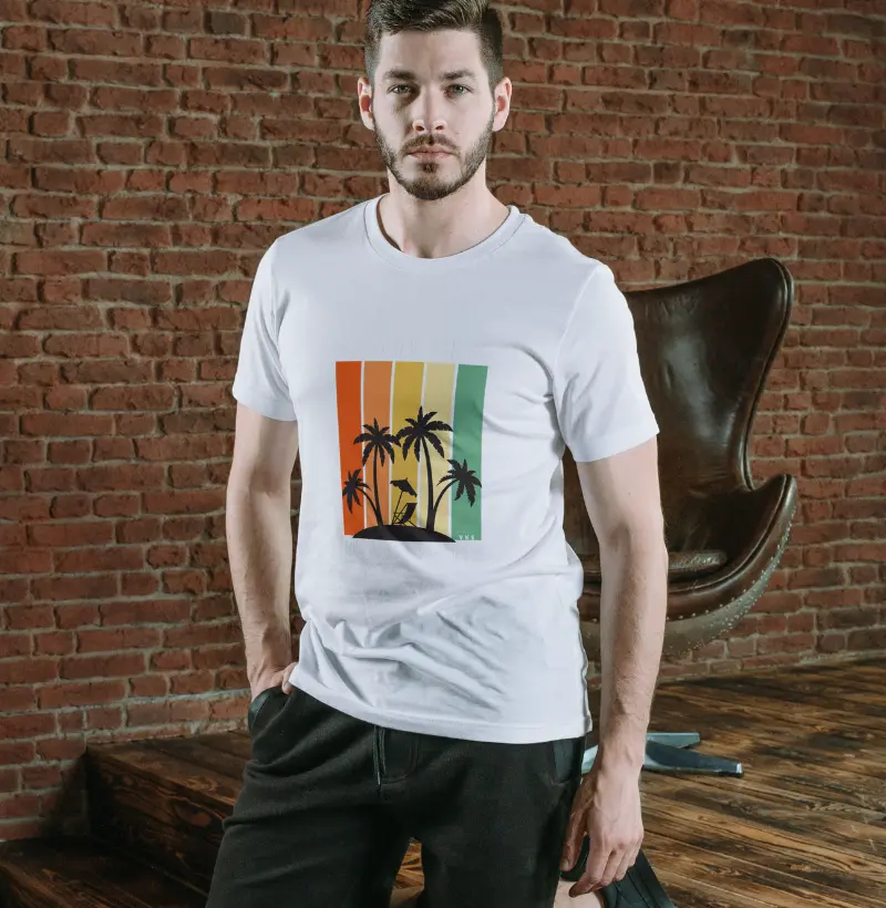Camiseta estampada summer beach vks