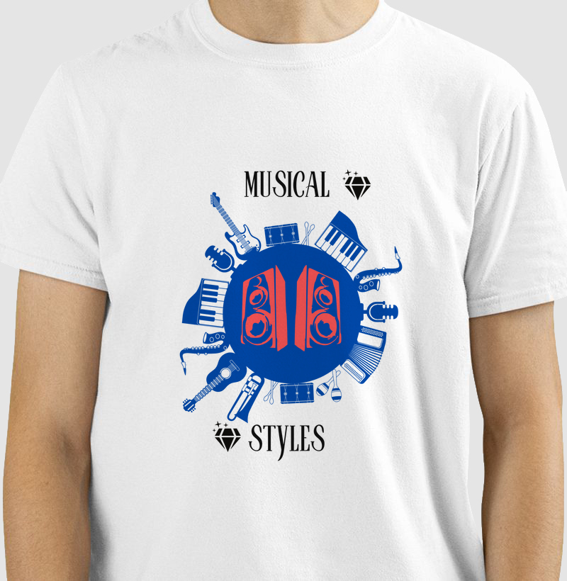 Camiseta Musical Styles