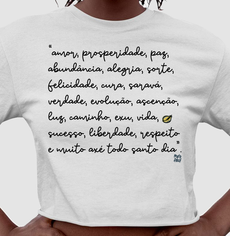 Cropped Pedidos de Ano Novo Maria Patuá