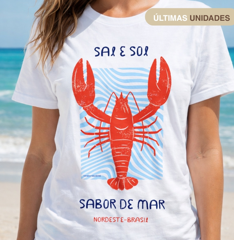 Camiseta Sal e Sol | 100% Algodão premium | OxenteWear